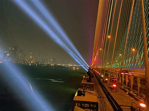 Claypaky Fixtures Illuminate Bandra Worli Sea Link Bridge — Tpi