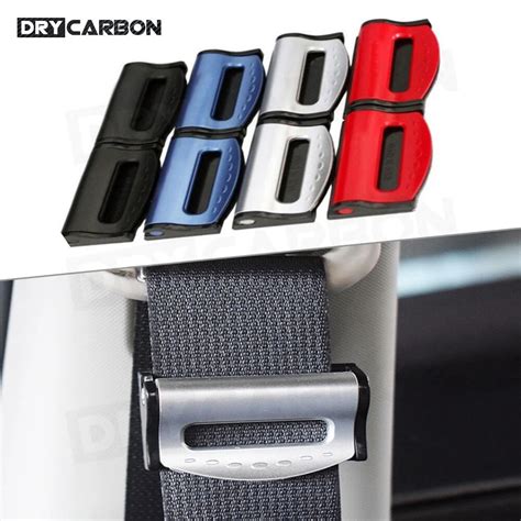 2pcsset Universal Car Seat Belts Clips Safety Adjustable Auto Stopper