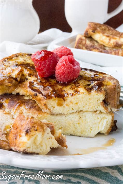 It's eggs, egg whites, cream cheese, and a lot of air whipped into it. Cloud Bread French Toast