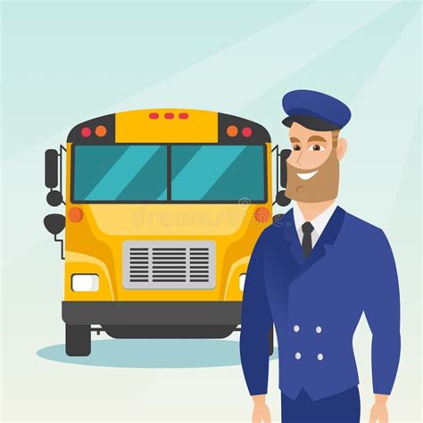 School Bus Driver Stock Vector Illustration Of Driver 65616585