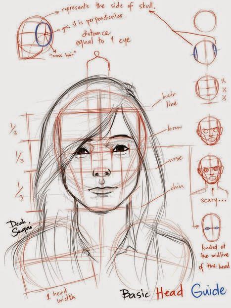 Como Desenhar Uma Cabeça Humana Referência Para Desenhos Drawings