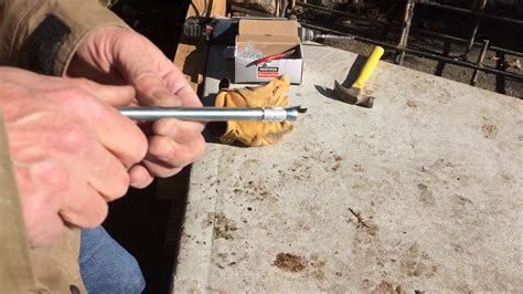 Attaching Rebar To Granite Rock With Anchor Bolts Youtube