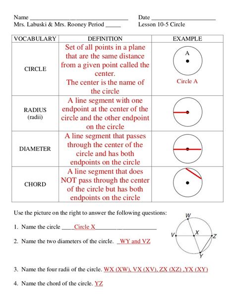 Lesson 10 5 Circles