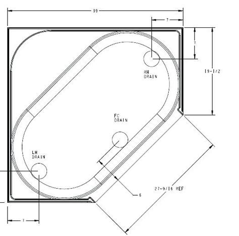 Since small full bathrooms can be as small as 36 to 40 square feet, positioning the bathtub is no easy feat. Garden Dimensions Corner Tub Sizes Remarkable Contemporary ...