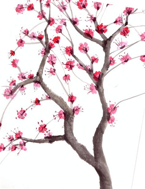 Maybe you would like to learn more about one of these? Cherry blossom tree watercolor | Cherry blossom art ...