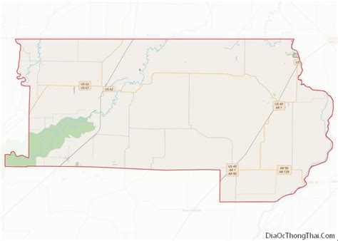 Map Of Clay County Arkansas Địa Ốc Thông Thái