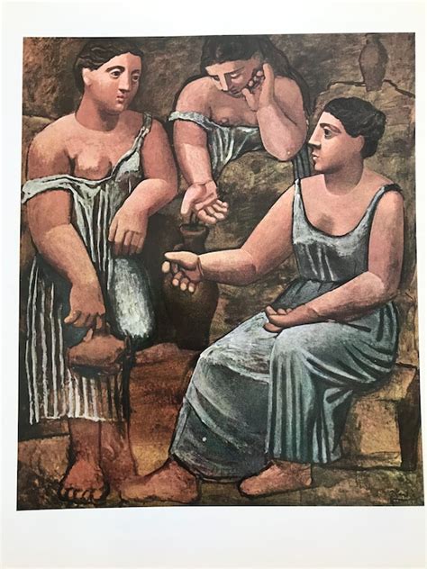 Pablo Picasso Print Three Women At The Spring Etsy