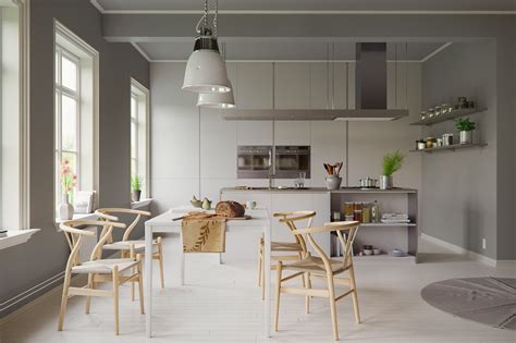 Modern Dining Room Designs Combined With Scandinavian Style Brings An