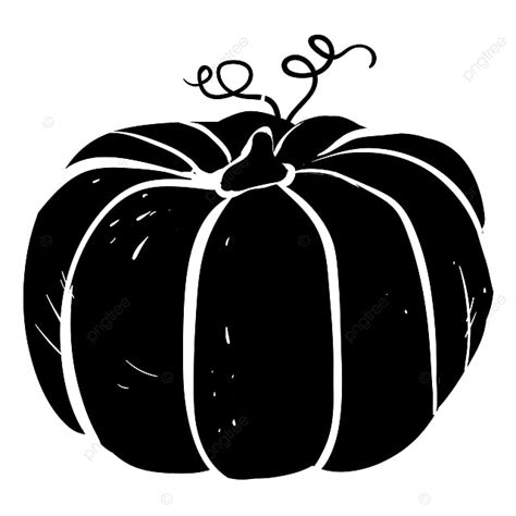 Black Pumpkin Illustration Vector On White Background Isolated Icon