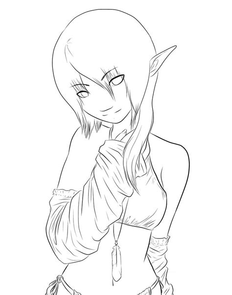 Coloring Pages Of Anime Elf 176 Best Quality File