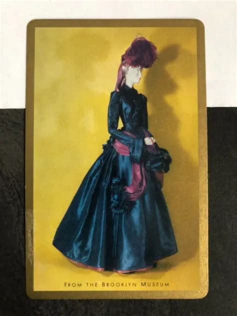 Vintage Retro Art Swap Playing Card Crinoline Woman Victorian Lady