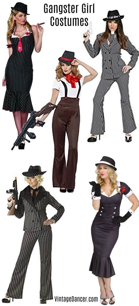 Gangster Costumes Mafia Outfits Gangster Girls And Guys Costume Outfits Gangster Costumes