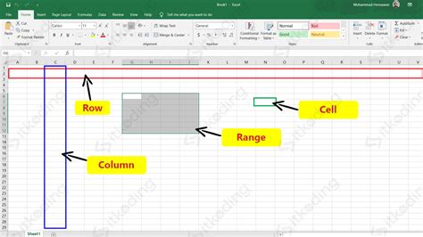Pengetian Row Column Cell Dan Range Pada Microsoft Office Excel Hot