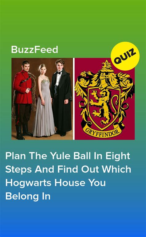 Plan The Yule Ball And Find Out Which Hogwarts House You Belong In