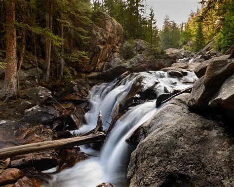 Hidden Waterfall As Seen In Rocky Mountain National Park Floyka
