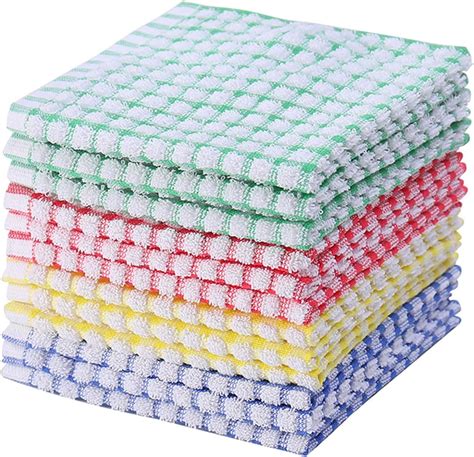 Kitchen Towels Bulk 100 Cotton Kitchen Dish Cloths Scrubbing Dishcloths