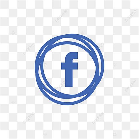 Facebook Social Media Icon Design Template Vector, Round ...