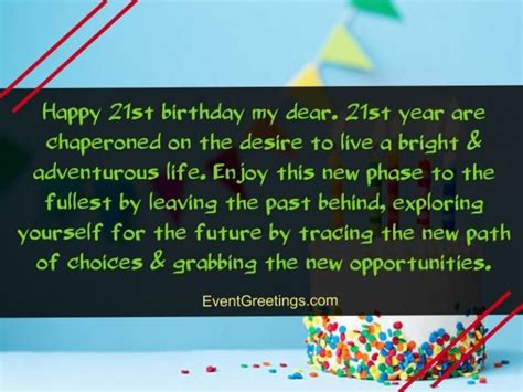 Happy 21st Birthday Quotes And Wishes With Love