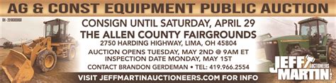 Ag And Const Equipment Auction Jeff Martin Auctioneers Inc