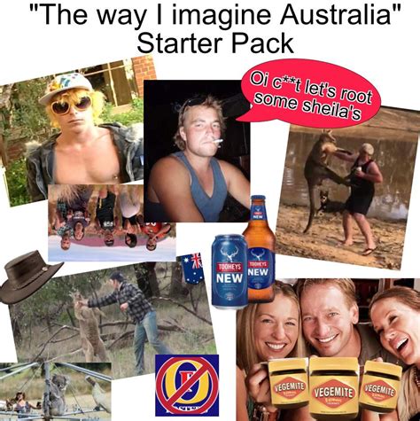 “how I Imagine Australia” Starter Pack Rstarterpacks