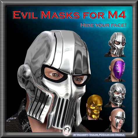 Evil Masks For M4 Poser Sharecg