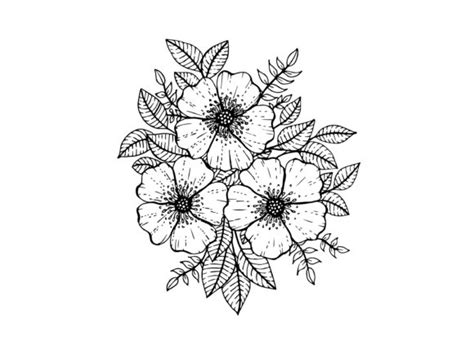 Download Doodle Flowers, Hand Drawing (Graphic) by Santy Kamal · Creative Fabrica