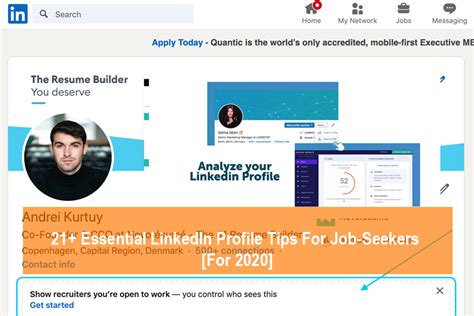 21 Essential Linkedin Profile Tips For Job Seekers For 2020