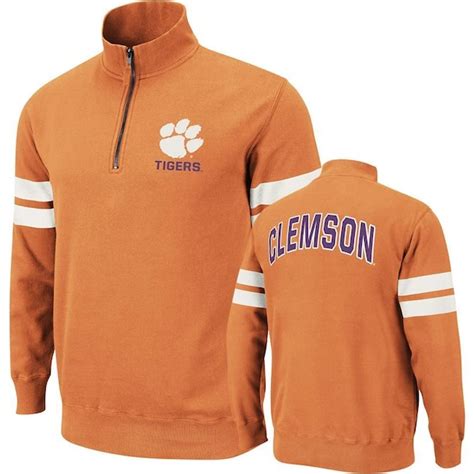 Clemson Tigers Orange Flex Quarter Zip Fleece Sweatshirt Clemson