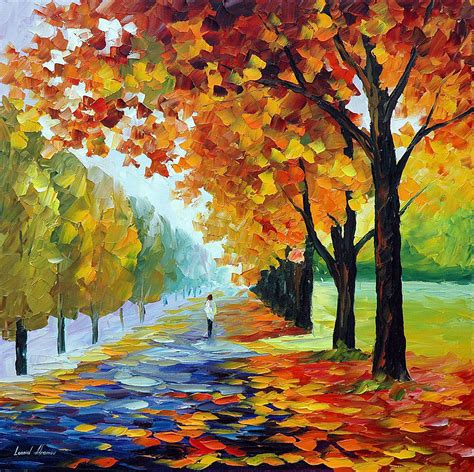 Endless Fall — Pintura Al Oleo De Leonid Afremov Es Endless Fall Palette