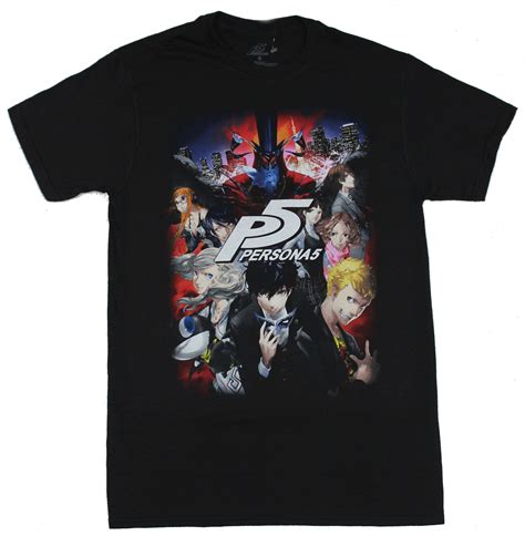 Persona 5 Mens T Shirt Original Game Cover Box Art Image Small