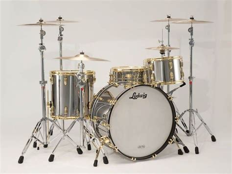 Ludwig Anniversary Edition Stainless Steel Pro Beat Drum Kit