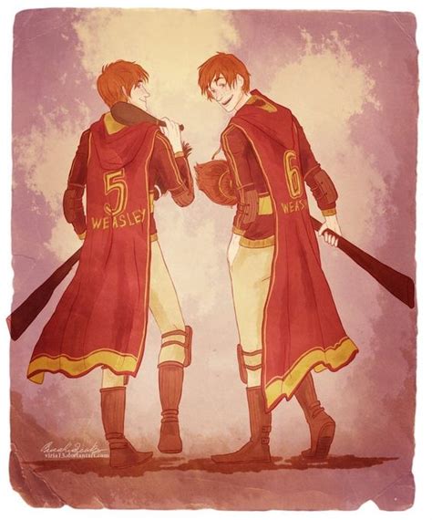 Harry Potter Fred And George Fan Art Love Pinterest Hogwarts