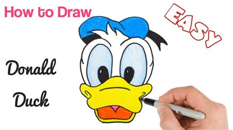 How To Draw Donald Duck Disney Characters Drawings For Beginners