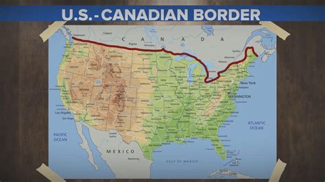 Canada Us Border Map Kalehceoj