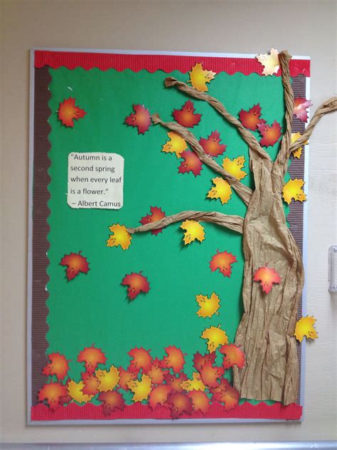 Fall Bulletin Board For Nursing Home Easy Peasy Just Unroll Some