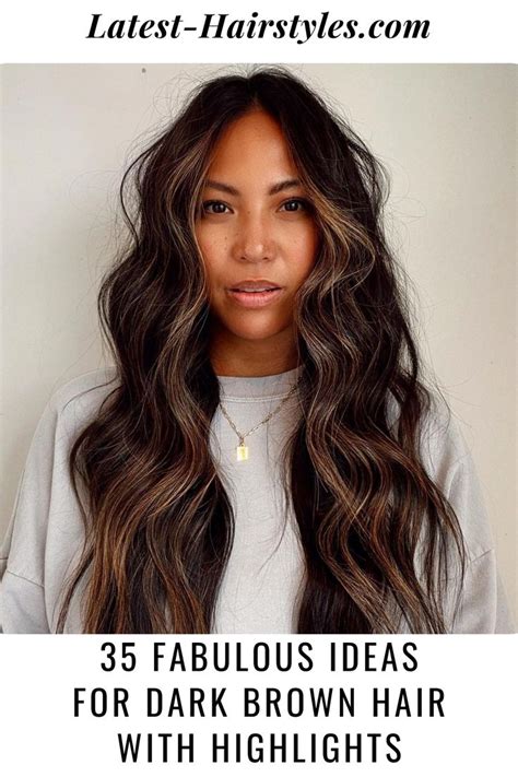 Subtle Or Bright Bold Highlights For Dark Brown Hair Are A Fun Way To