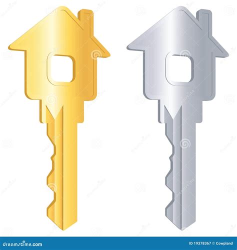 Two Keys For Home Stock Vector Illustration Of Home 19378367