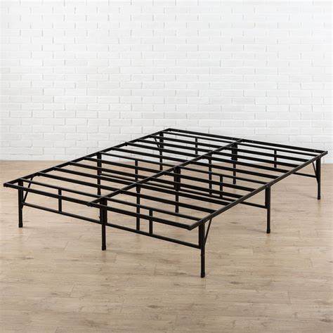 Zinus suzanne 37 inch metal and wood platform bed frame / solid wood & steel construction / no box spring needed / wood slat support / easy assembly, chestnut brown, queen 4.6 out of 5 stars 9,607 Zinus 14 Inch ETA SmartBase / Bed Base / Platform / Bed Frame / Box Spring Replacement ...