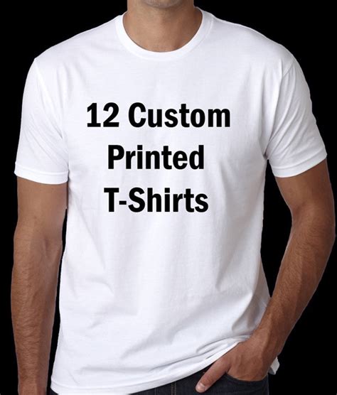 12 Custom Screen Printed T Shirts Bulk Orders Wholesale