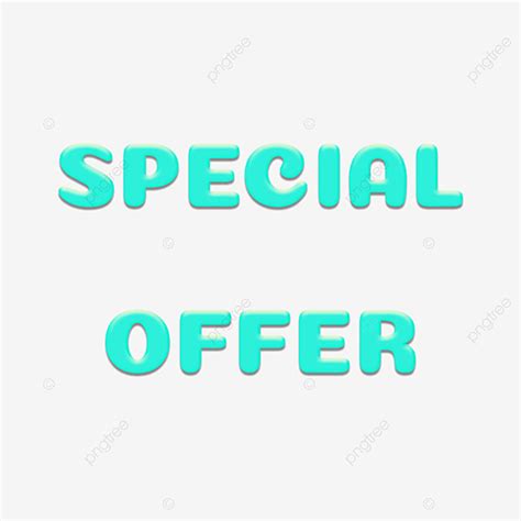 Special Offer 3d Vector 3d Special Offer Word Art Blue Gradient Text