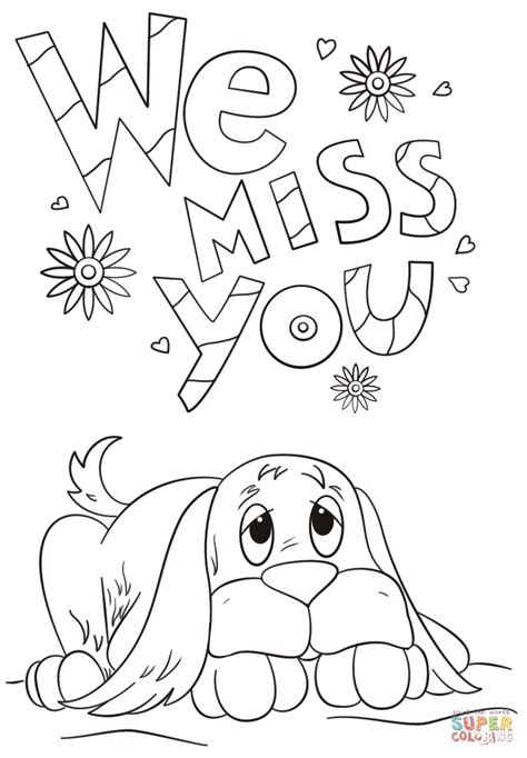 Free Printable Coloring We Will Miss You Coloring Pages Img Dandelion