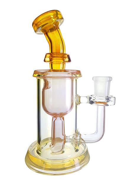 Leisure Incycler Dab Rig With 14mm Female Joint Gold Fume The Dab Lab