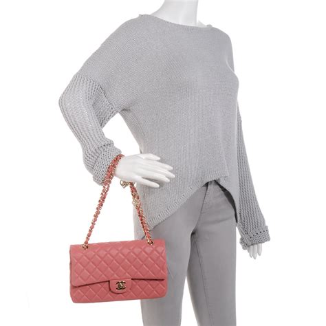 Chanel Lambskin Valentine Charms Medium Flap Pink 59973 Fashionphile