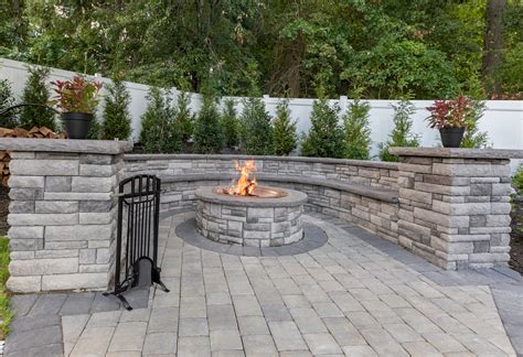 Cast Stone Wall Round Fire Pit Kit Ep Henry