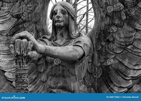 Weeping Angel Stock Photo Image Of Sculpture Cemetery 40877868