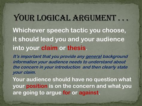 Ppt Your Logical Argument Powerpoint Presentation Free Download Id