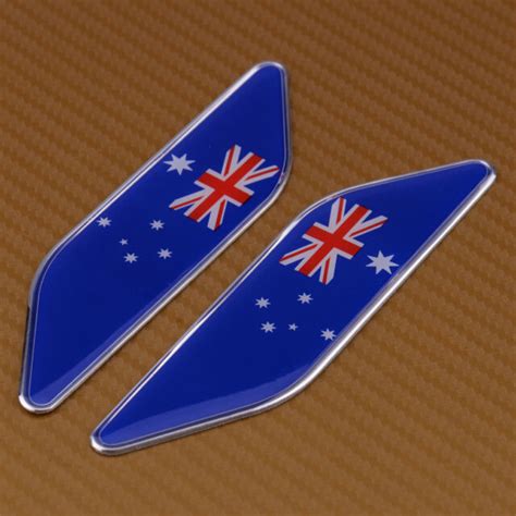2x Australian Flag Sticker Die Cut Decal Self Adhesive Vinyl Australia