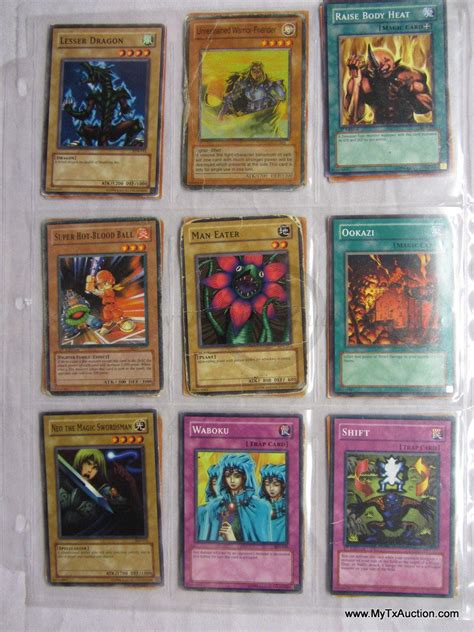 Please write all card names completely and legibly. Konami YU-GI-OH Trading Card Game Cards