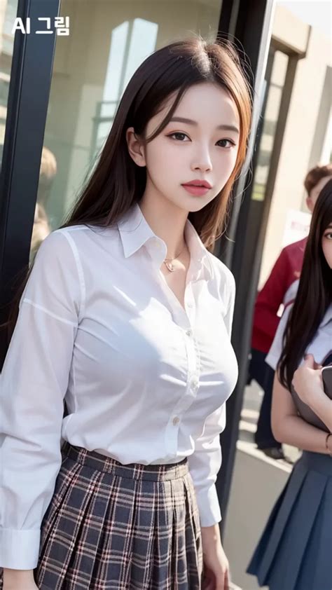 Ai Art Lookbook Korean High School Uniform 교복 코스튬