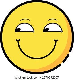 Yellow Emoticon Troll Face Expression Stock Vector Royalty Free